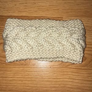 Bundle of Knitted head wrap, Merona head wrap gloves & leg warmers